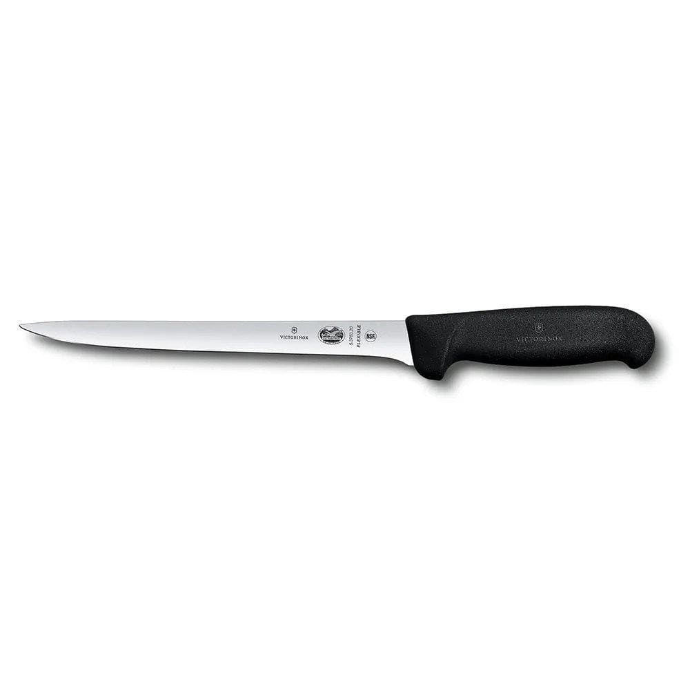 Victorinox Swiss Army Smallwares Each Victorinox 5.3763.20-X5 Flexible Boning Knife w/ 8" Blade, Black Fibrox® Nylon Handle | Denson CFE