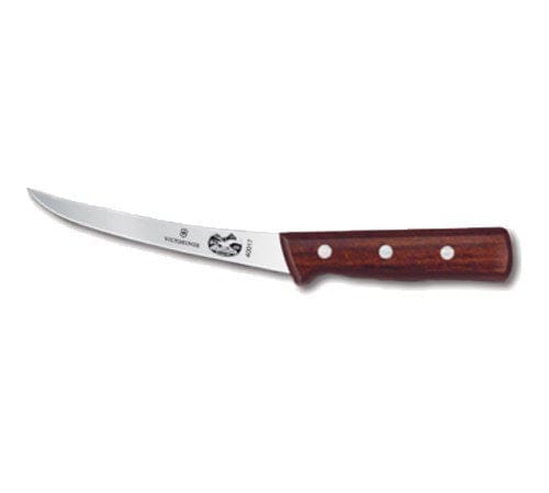 Victorinox Swiss Army Smallwares Each Victorinox 5.6606.15 6" Professional Boning Knife, Curved Blade, Semi-Stiff, Maple Wood Handle | Denson CFE