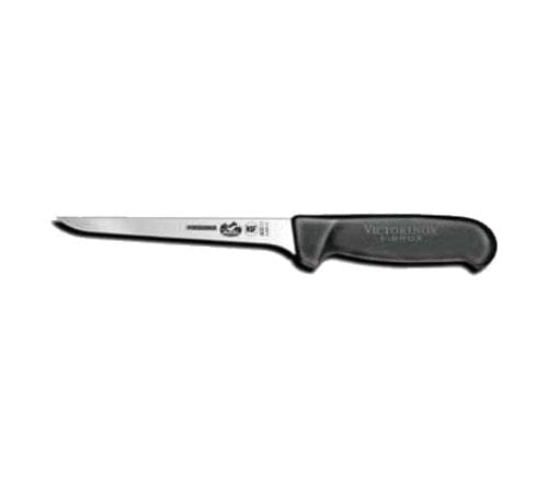 Victorinox Swiss Army Smallwares Each Victorinox - Swiss Army 5.6403.15-X4 Stiff Boning Knife w/ 6" Blade, Black Fibrox Nylon Handle