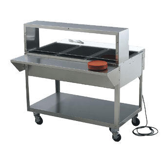 Vollrath Commercial Work Tables and Stations Each Vollrath 38043 ServeWell Work Overshelf 46 x 10 x 13 Inch | Denson CFE