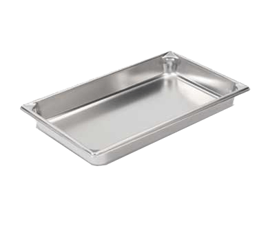 Vollrath Food Pans Each Vollrath 30012 Full Size 1-1/4" Deep Super Pan V Anti-Jam Stainless Steel Steam Table / Hotel Pan, 3.9 qt Capacity | Denson CFE