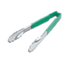 Vollrath Smallwares Each / Green Vollrath 4781270 12" Stainless Steel Utility Tongs - Green Kool-Touch Handle | Denson CFE