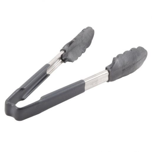 Vollrath Smallwares Each Vollrath 4780922 Jacob's Pride 9 1/2" Hi-Temp Stainless Steel Scalloped Tong with Nylon End and Coated Handle | Denson CFE