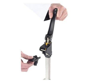 Vollrath Unclassified Each / Yellow Vollrath BCO-2000 Medium-Duty Manual Can Opener - 16" Bar Length, Yellow Collar, Stainless | Denson CFE