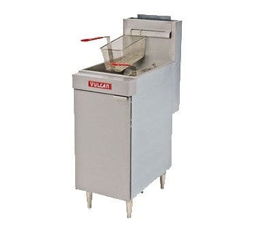 Vulcan Canada Commercial Fryers Each Vulcan LG500 Gas Fryer - 70 lb Floor Model, Natural Gas | Denson CFE