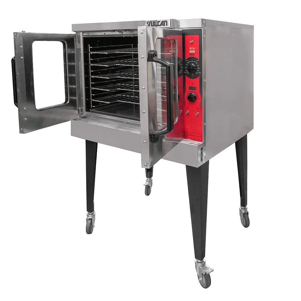 Vulcan Canada Commercial Ovens Each Convection Oven, gas, double-deck, standard depth, solid state controls, electronic spark ignition, 5-hour timer with digital display enhancement, 150? to 500?F temperature range, (5) oven racks per deck, independently operated removable doors with window