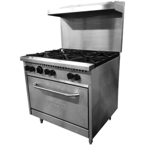 Vulcan Canada Commercial Restaurant Ranges Each Vulcan SX36-6B 36 Inch 6 Burner Gas Range with Standard Oven, Natural Gas | Denson CFE