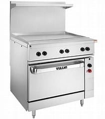 Vulcan Commercial Restaurant Ranges Each Vulcan EV36S-36G208 36″ EV Series Electric Range w/ Griddle, 208 V/1 ph & 3 ph | Denson CFE