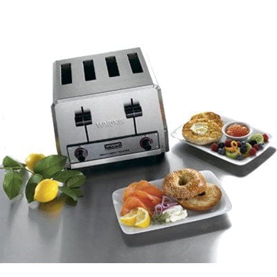Waring Canada Commercial Toasters Each Waring WCT805B Slot Toaster with 4 Slice Capacity & 1 1/8" Product Opening, 208V/1PH | Denson CFE