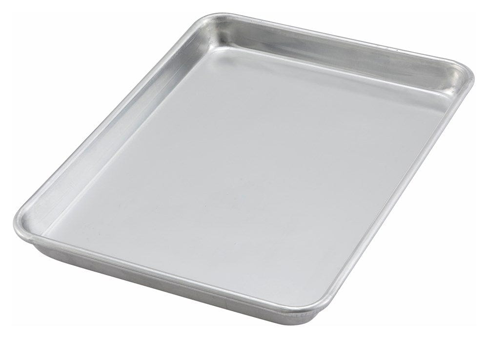 Winco Bakeware Each Winco ALXP-1013 1/4 Quarter Size Bun / Sheet Pan - 13" x 9-1/2", 20 Gauge Aluminum | Denson CFE