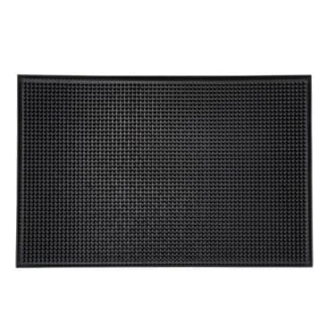 Winco Bar Supplies Each / Black Winco BM-1812K 18" Rubber Service Mat, Black | Denson CFE