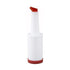 Winco Bar Supplies Each / Red Winco PPB-2R 2 Quart Liquor and Juice Pour Bottle with Red Spout and Lid | Denson CFE