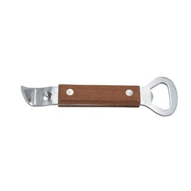 Winco Bar Supplies Each Winco CO-303 Can Tapper and Bottle Opener with Wooden Handle 7 Inch Stainless Steel | Denson CFE