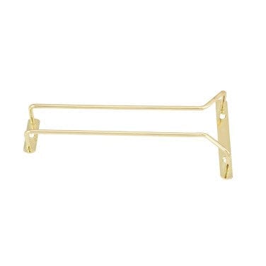 Winco Bar Supplies Each Winco GH-10 10 Inch Brass Plated Glass Hanger Rack for Stemmed Glasses | Denson CFE