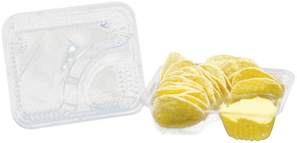 Winco BenchMarkUSA Case Winco Benchmark 53021 Nacho Chip Serving Trays 5 Inch x 6 Inch Black Pack of 500 | Denson CFE