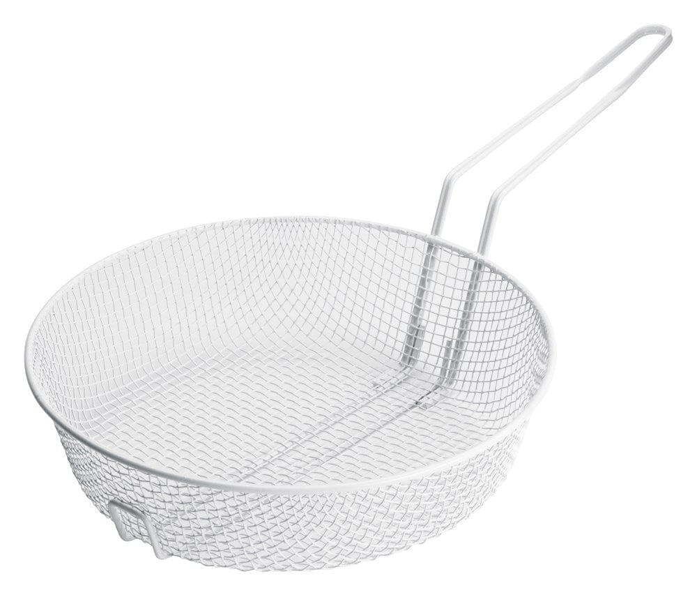 Winco Breading Basket Each Winco MSBW-12M 12 Inch Medium Mesh Breading Basket with Non-Stick Coating | Denson CFE