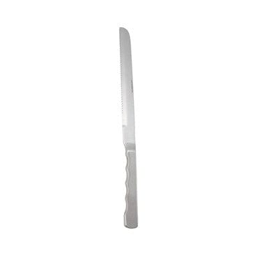 Winco Chafers & Buffetware Each Winco BW-DK9 9 Inch Stainless Steel Slicer and Wedding Cake Knife with Wavy Edge Blade and Hollow Handle | Denson CFE