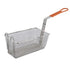 Winco Commercial Fryers Each Winco FB10 Fry Basket with Orange Handle 12-1/8 x 6-1/2 x 5-3/8 | Denson CFE