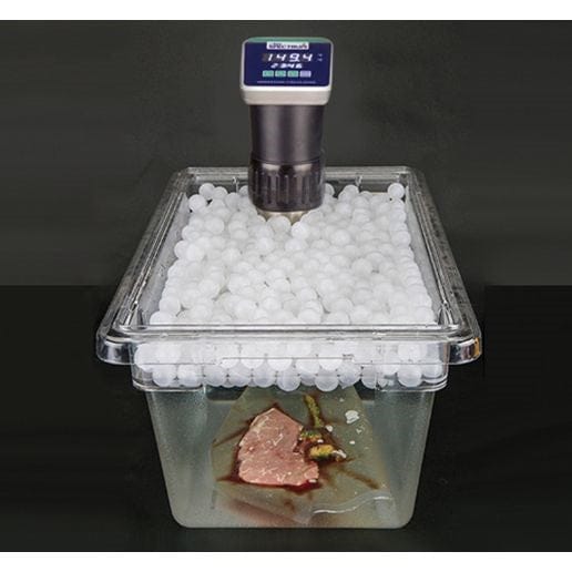 Winco Countertop Equipment Pack Winco ESV-IB Spectrum Sous Vide Insulation Balls 100 Pack White Mesh Bag for ESV-I | Denson CFE