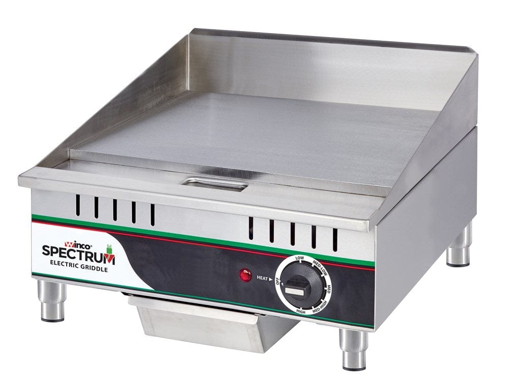 Winco Countertop Equipment Set Winco EGD-16M Spectrum Electric Griddle 16 Inch 120 Volts NEMA 5-15 Plug | Denson CFE