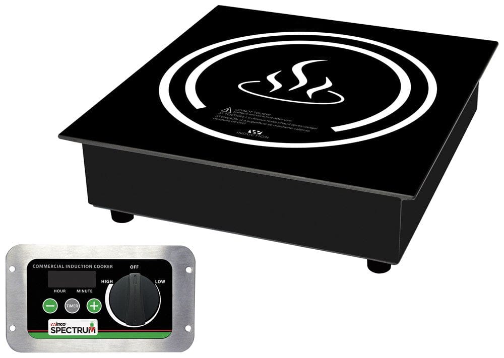 Winco Countertop Equipment Set Winco EIDS-34 Commercial Electric Induction Cooker with Digital Controls 12-5/8 Inch Wide 240V 3400W | Denson CFE