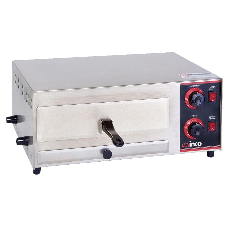 Winco Countertop Equipment Set Winco EPO-1 Electric Pizza Oven 600 Degrees Fahrenheit with Bell Timer and Stay On Function | Denson CFE
