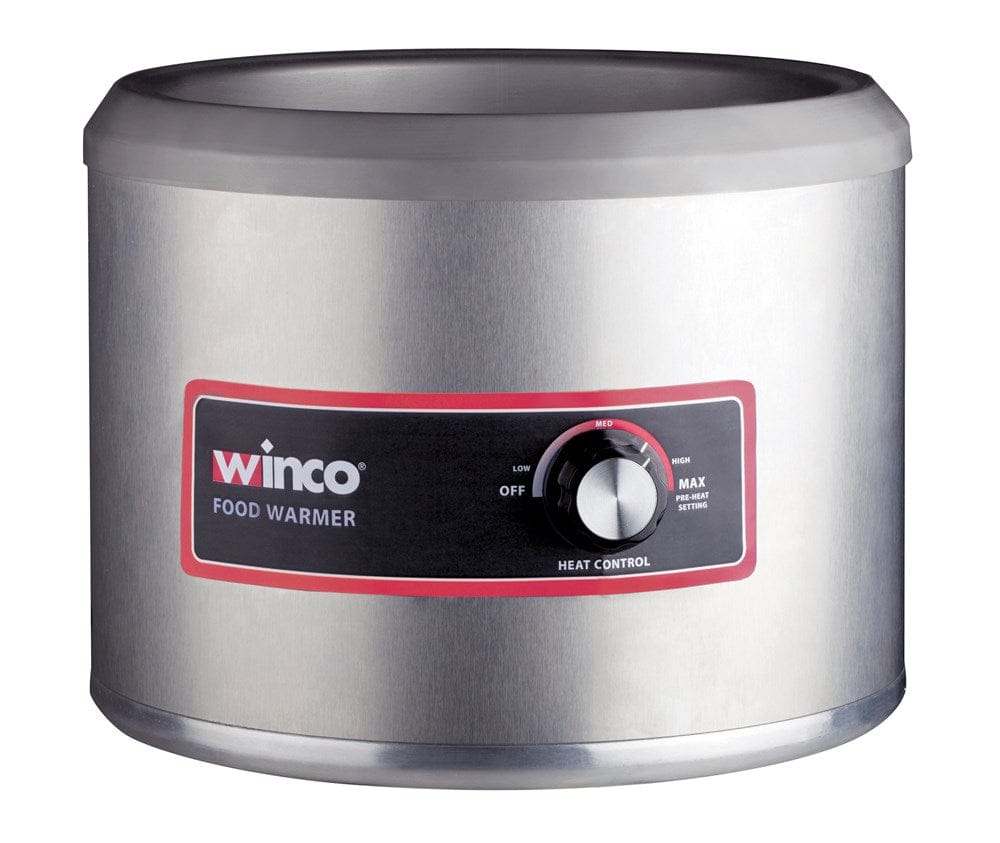 Winco Countertop Equipment Set Winco FW-11R250 11 Quart Round Electric Food Warmer and Cooker for Catering and Buffets | Denson CFE