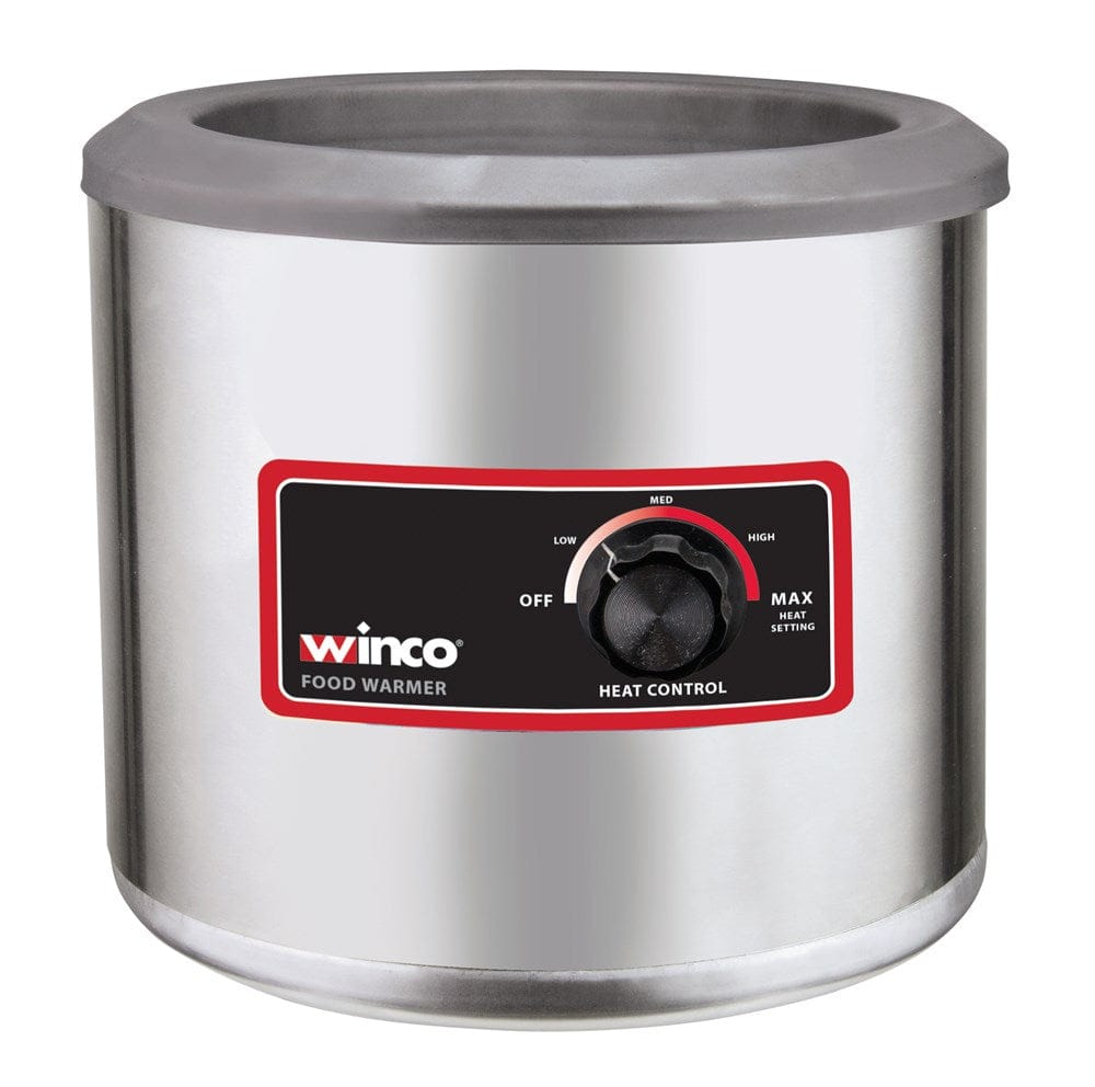 Winco Countertop Equipment Set Winco FW-7R250 Electric Food Warmer 7 Quart Round Stainless Steel 120 Volt 550 Watt | Denson CFE