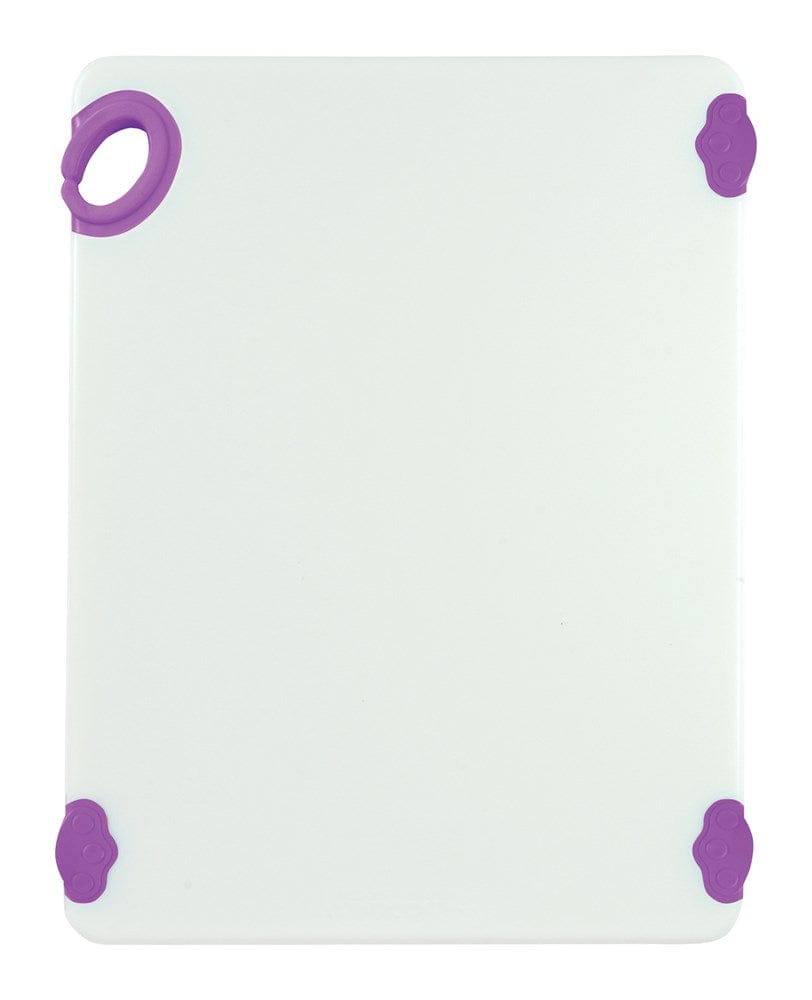 Winco Cutting Boards Each / Purple Winco CBN-1520PP Allergen-Free STATIKBOARD Cutting Board with Hook 15 inch x 20 inch | Denson CFE