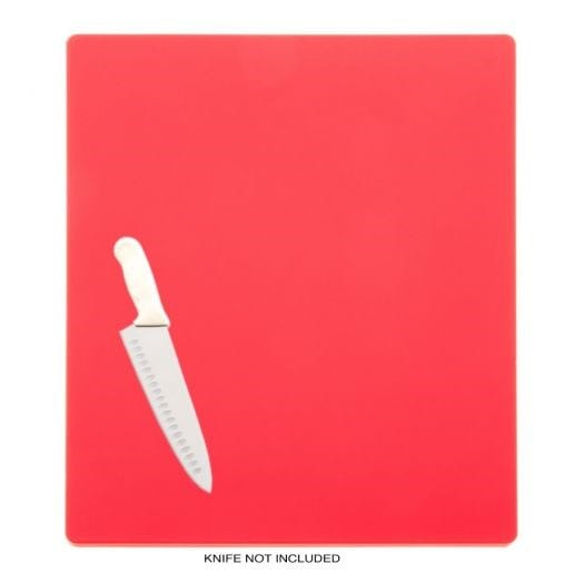 Winco Cutting Boards Each / Red Winco CBRD-1824 Red Polypropylene Cutting Board 18 x 24 x 1/2 | Denson CFE