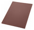 Winco Cutting Boards Each Winco CBBN-1218 12" x 18" x 1/2" Brown Polyethylene Plastic Cutting Board