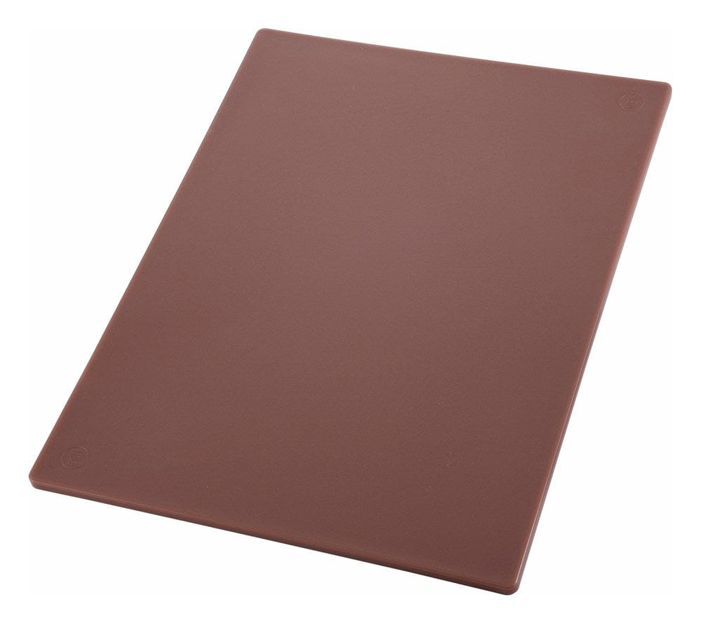 Winco Cutting Boards Each Winco CBBN-1520 Polyethylene Plastic Cutting Board 15 inch x 20 inch Brown | Denson CFE
