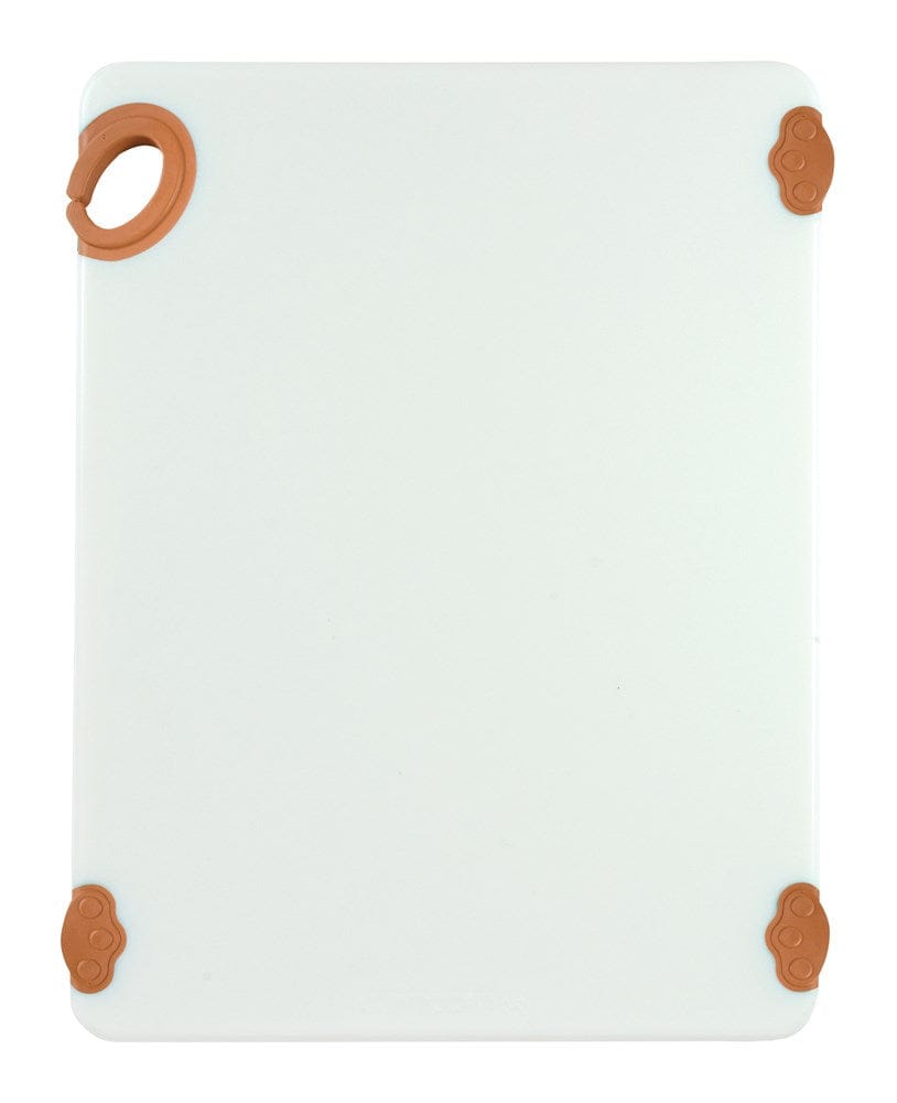 Winco Cutting Boards Each Winco CBN-1520BN STATIKBOARD Cutting Board with Hook 15 x 20 x 0.5 inch Brown | Denson CFE