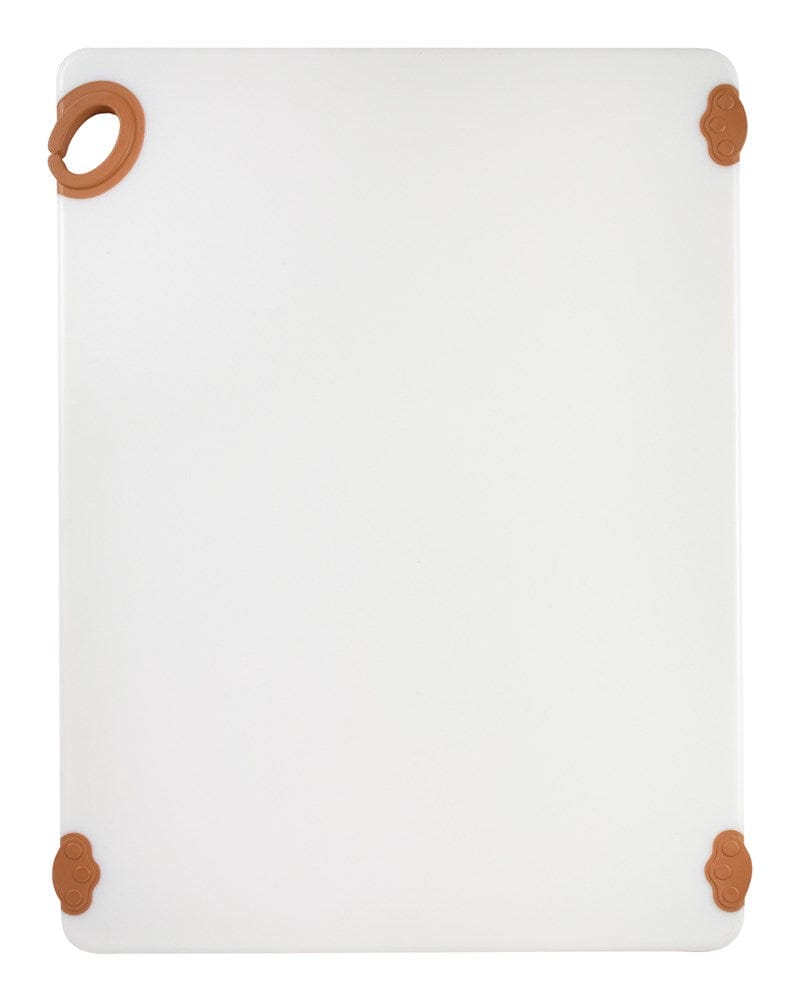 Winco Cutting Boards Each Winco CBN-1824BN Statikboard Cutting Board 18 x 24 x 1/2 inch Brown with Hook | Denson CFE