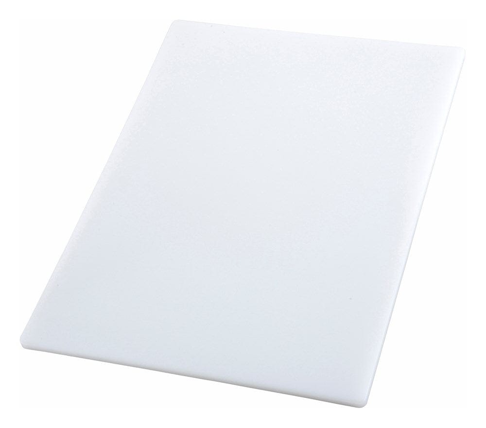 Winco Cutting Boards Each Winco CBWT-1218 White Cutting Board 12 inch x 18 inch x 1/2 inch BPA Free NSF Certified | Denson CFE