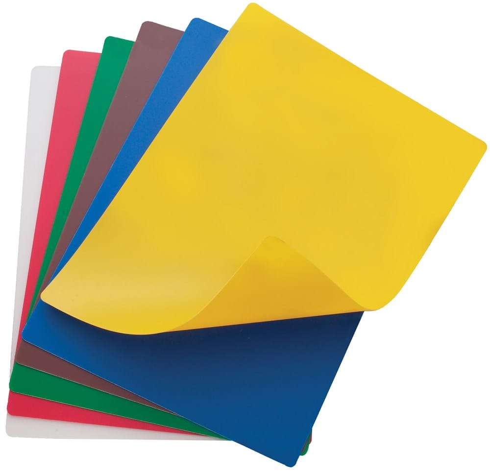 Winco Cutting Boards Set Winco CBF-1520 Flexible Cutting Mats Set 15 x 20 BPA Free Polyethylene Color Coded | Denson CFE