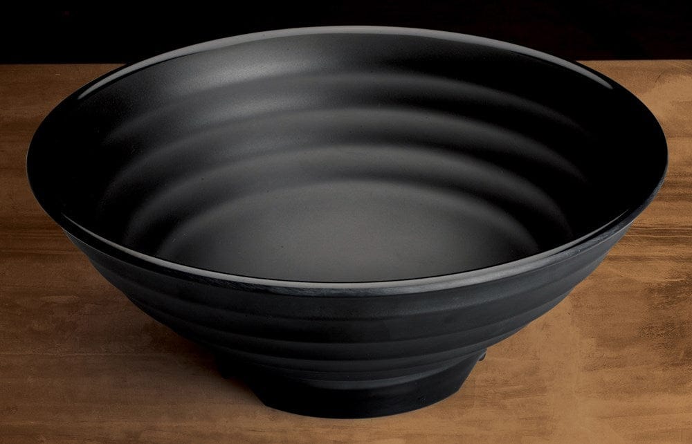 Winco Dinnerware Case / Melamine / Black Winco WDM012-304 Ardesia Kumata Melamine Bowl 11 and 1/2 Inch Diameter Black Set of Twelve | Denson CFE