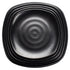 Winco Dinnerware Case / Melamine / Black Winco WDM013-303 Ardesia Rika Black Melamine Square Plate 10-3/4 inches Pack of 24 | Denson CFE