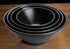 Winco Dinnerware Case / Melamine / Black Winco WDM014-303 Ardesia Togashi 8 Inch Diameter Black Melamine Bowl Break Resistant Dishwasher Safe 24 Pack | Denson CFE