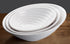 Winco Dinnerware Case / Melamine / White Winco WDM003-201 Ardesia Hailey 12 Inch Melamine Angle Bowl Break Resistant White | Denson CFE