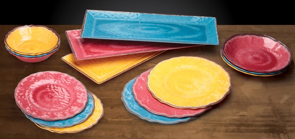 Winco Dinnerware Case / Melamine / Yellow Winco WDM001608 Ardesia Luzia 19 Inch by 8 Inch Melamine Rectangular Plate Yellow 24 Pack | Denson CFE