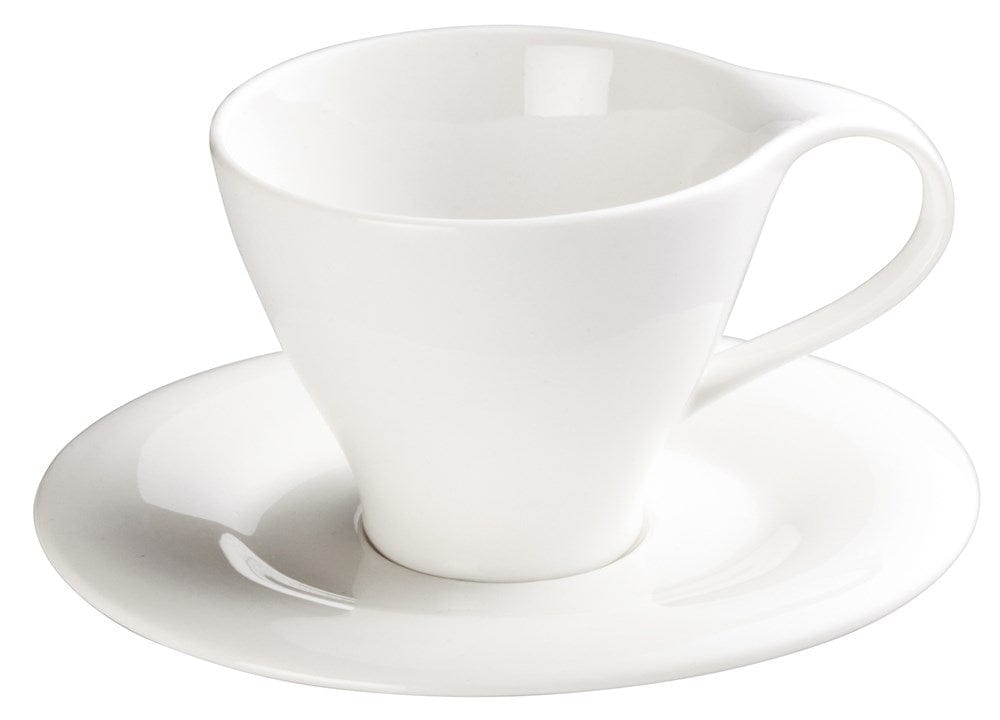 Winco Dinnerware Case / Porcelain / White Winco WDP004214 Ardesia Ocea Porcelain Coffee Cup Creamy White 6 oz Set of 36 | Denson CFE