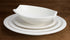 Winco Dinnerware Case / Porcelain / White Winco WDP006-201 Oval Narrow Rim Dinner Plate in Creamy White Porcelain | Denson CFE