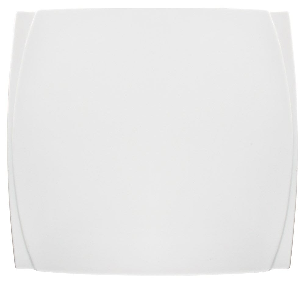 Winco Dinnerware Case / Porcelain / White Winco WDP009-101 Bettini Square Porcelain Dinner Plate 7.5 Inch Bright White | Denson CFE