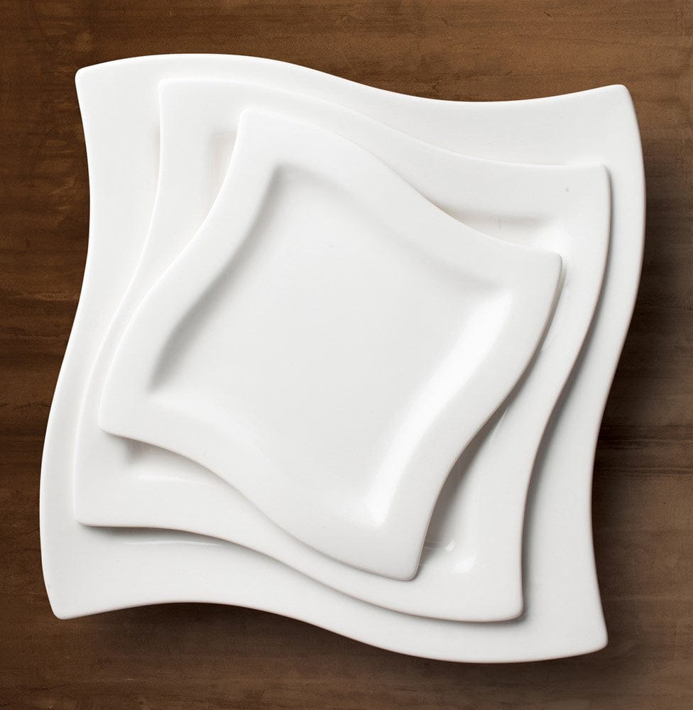 Winco Dinnerware Case / Porcelain / White Winco WDP011-101 Ardesia Cramont Bright White Square Plate 6 Inch | Denson CFE