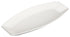 Winco Dinnerware Case / Porcelain / White Winco WDP017-110 Ardesia Loures Bright White Porcelain Oblong Plate 15-1/4 inches x 6-1/2 inches | Denson CFE