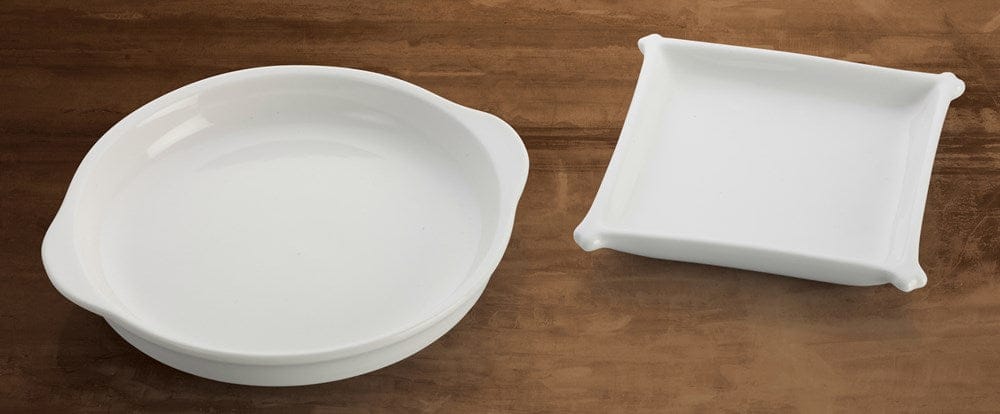 Winco Dinnerware Case / Porcelain / White Winco WDP018-101 Ardesia Edessa Bright White Porcelain Square Dish 4.25 Inch | Denson CFE