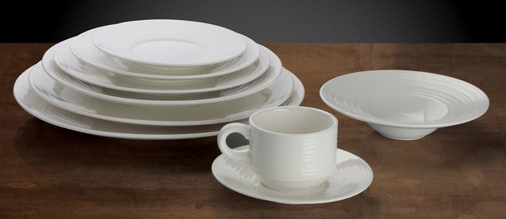 Winco Dinnerware Case / Porcelain / White Winco WDP022-103 Ardesia Zendo Bright White Porcelain Bowl 10.5 Inch | Denson CFE