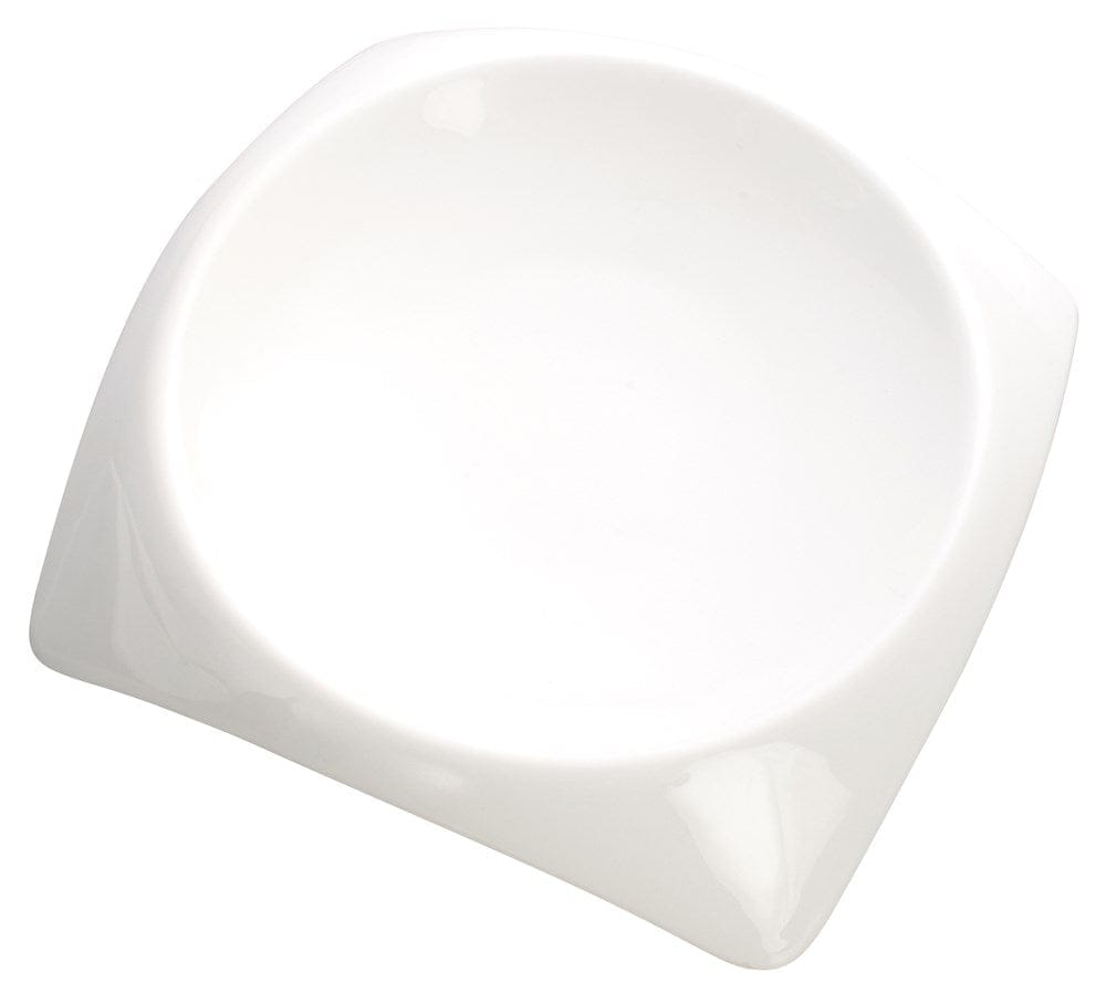 Winco Dinnerware Case / Porcelain Winco WDP005101 Ardesia Carzola Bright White Deep Square Bowl 4 Ounce 6.25 Inch | Denson CFE