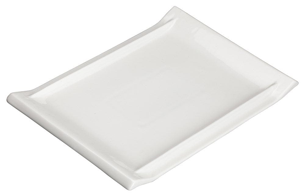 Winco Dinnerware Case / Porcelain Winco WDP017-113 Ardesia Tallaro Rectangular Porcelain Platter 13-7/8 x 9-1/4 Bright White | Denson CFE